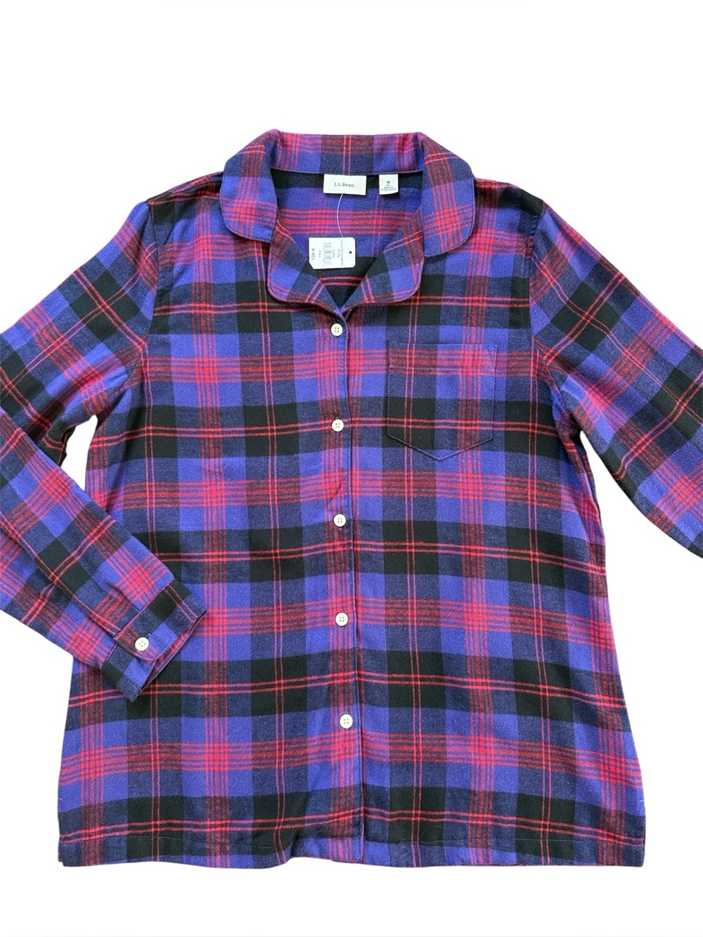 L.L.BEAN Scotch Plaid Flannel Pajamas NWT Size Medium - Picture 4 of 13